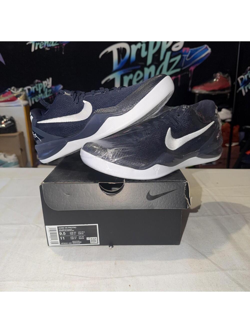 Size 9.5 - Nike Kobe 8 Protro College Navy
